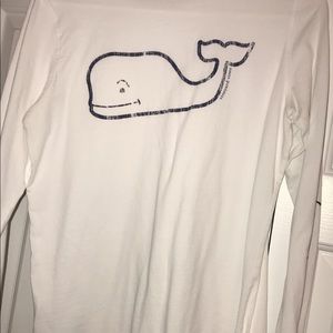 White long sleeve Vineyard Vines shirt
